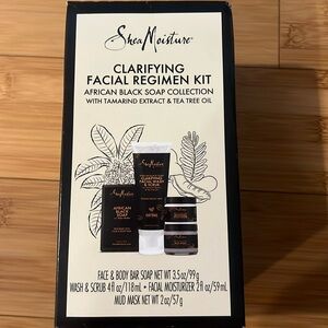 Shea moisture clarifying facial regimen kit African black soap collection